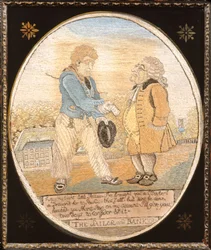 The Sailor and Banker, after a caricature pub. 1799